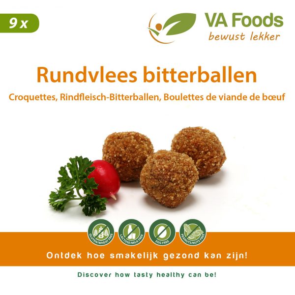 Allergeenvrije voeding VA Foods Rundvlees bitterballen