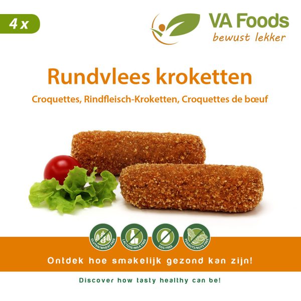 Allergeenvrije voeding VA Foods Rundvlees kroketten